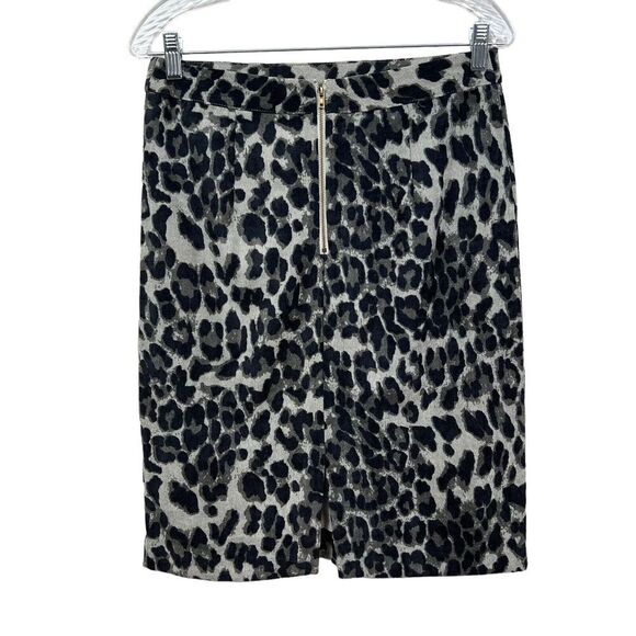 Anthropologie‎ Sunday In Brooklyn Pencil Skirt Animal Print Lined Vented Women M - Picture 3 of 6